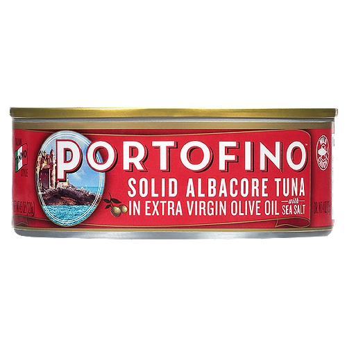 Portofino Italian Style Solid Albacore Tuna in Extra Virgin Olive Oil, 4.5 oz