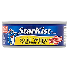 StarKist Solid White Albacore Tuna in Vegetable Oil, 5 oz, 5 Ounce
