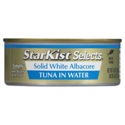 StarKist Selects Solid White Albacore Tuna in Water, 4.5 oz