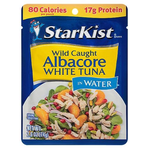 StarKist Albacore White Tuna in Water, 2.6 oz Pouch