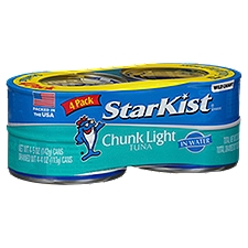 StarKist Chunk Light Tuna in Water, 5 oz, 4 count