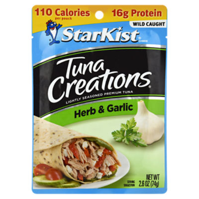 StarKist Tuna Creations Herb & Garlic, 2.6 oz Pouch