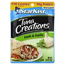 StarKist Tuna Creations Herb & Garlic, 2.6 oz Pouch, 2.6 Ounce