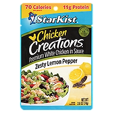StarKist Chicken Creations, Zesty Lemon Pepper, 2.6 oz Pouch