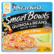 StarKist Smart Bowls Latin Citrus Quinoa & Beans with Tuna, 4.5 oz