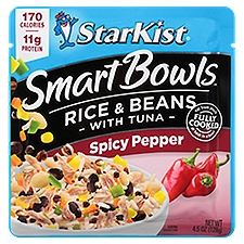 StarKist Smart Bowls Spicy Pepper Rice & Beans with Tuna, 4.5 oz, 4.5 Ounce