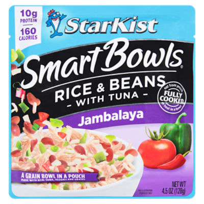 StarKist Smart Bowls Jambalaya Rice & Beans with Tuna, 4.5 oz