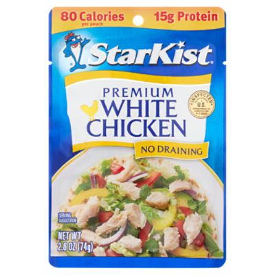StarKist Premium White Chicken, 2.6 oz Pouch