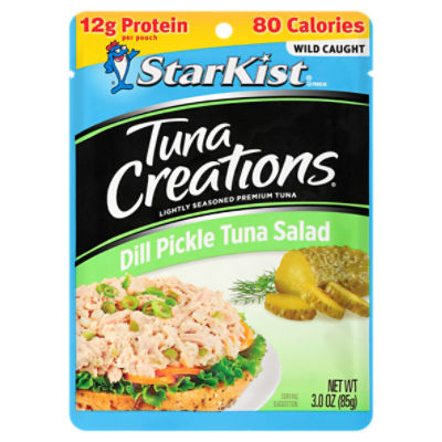 StarKist Tuna Creations Dill Pickle Tuna Salad Lightly Seasoned Premium Tuna, 3.0 oz