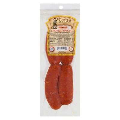 Corte's Chorizo Special Spanish Brand Sausage, 8 oz