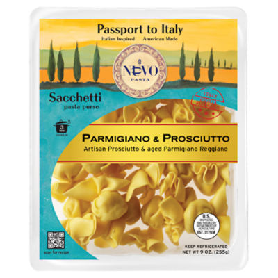 Nuovo Pasta Parmigiano & Prosciutto Sacchetti Pasta Purse, 9 oz