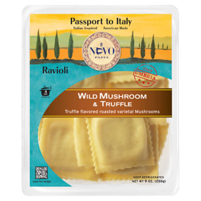 Nuovo Pasta Wild Mushroom & Truffle Ravioli Pasta, 9 oz