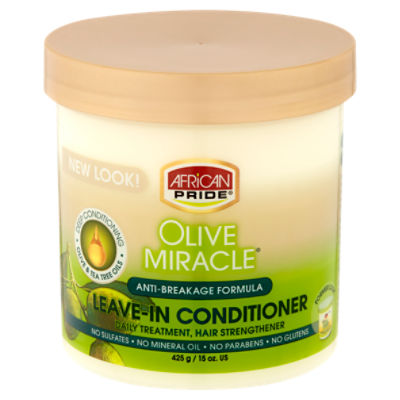African Pride Olive Miracle Leave-In Conditioner, 15 oz