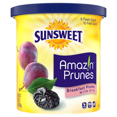 Sunsweet Amaz!n Breakfast Prunes with Pits, 16 oz