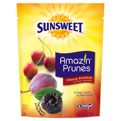 Sunsweet Amaz!n Cherry Essence Pitted Prunes, 6 oz
