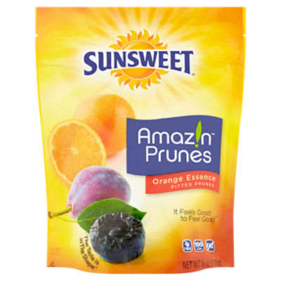 Sunsweet Amaz!n Orange Essence Pitted Prunes, 6 oz