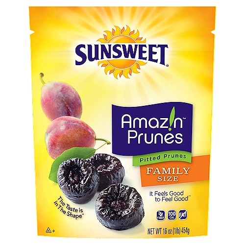 Sunsweet Amaz!n Pitted Prunes Family Size, 16 oz