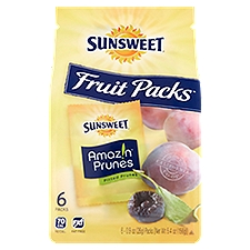 Sunsweet Amaz!n Pitted Prunes Fruit Packs, 0.9 oz, 6 count