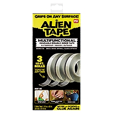 Alien Tape Multifunctional Reusable Double-Sided Tape, 1.88 in. x 10ft., 3 count, 3 Each