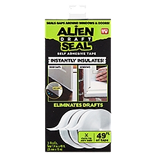 Alien Draft Seal Self Adhesive, Tape Rolls, 3 Each
