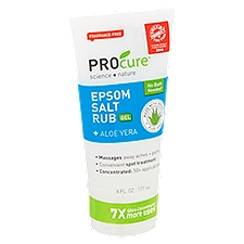 Procure Epsom Salt Rub Gel, + Aloe Vera, 6 Fluid ounce