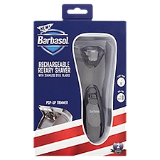 Barbasol Rechargeable Rotary Shaver with Stainless Steel Blades