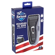 Barbasol Rechargeable Foil with Stainless Steel Blades, Shaver, 1 Each