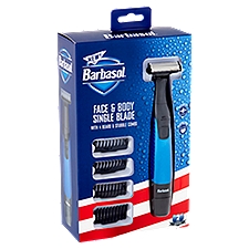 Barbasol Face & Body Single Blade, Shaver, 1 Each