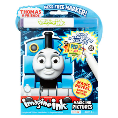 Bendon Imagine Ink Magic Ink Pictures Thomas & Friends Mess Free Marker!  with Game Book, Ages