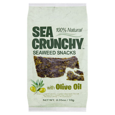 Sea Crunchy Authentic SeaCrunchy Seaweed Snacks with OliveOil, 0.35 oz