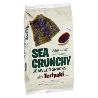 Sea Crunchy Authentic Seaweed Snacks With Teriyaki Flavor, 0.35 oz