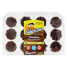 School Safe Chocolate Mini Cupcakes, 12 count, 10.6 oz