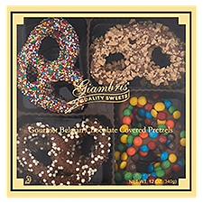 Giambri's Quality Sweets Gourmet Belgian Chocolate Covered Pretzels, 12 oz, 12 Ounce