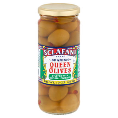 Sclafani Olives - Stuffed Queen, 10 oz