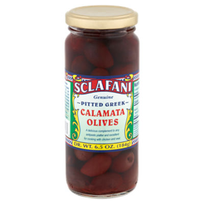 Sclafani Pitted Greek Calamata Olives, 6.5 oz