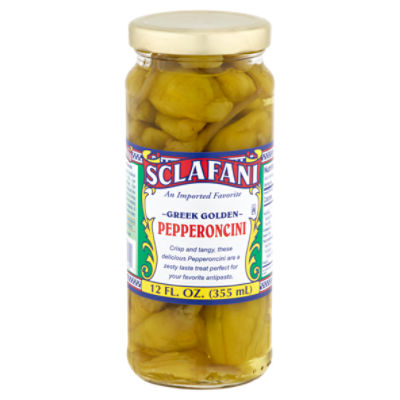 Sclafani Greek Golden Pepperoncini, 12 fl oz