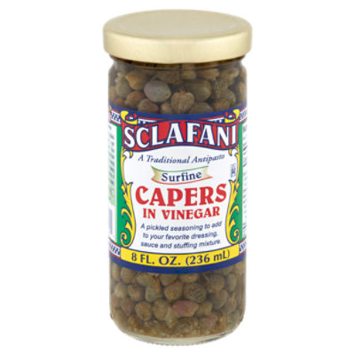 Sclafani Surfine Capers in Vinegar, 8 fl oz