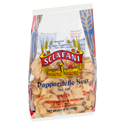 Sclafani Pappardelle Nest No. 108 Pasta, 16 oz