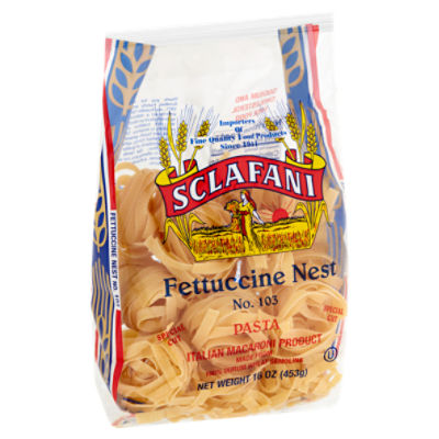 Sclafani Fettuccine Nest No. 103 Pasta, 16 oz