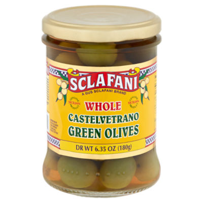 Sclafani Whole Castelvetrano Green Olives, 6.35 oz