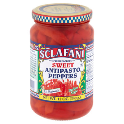 Sclafani Sweet Antipasto Peppers, 12 oz