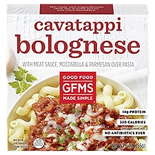Good Food Made Simple Cavatappi Bolognese, Pasta, 9 Ounce