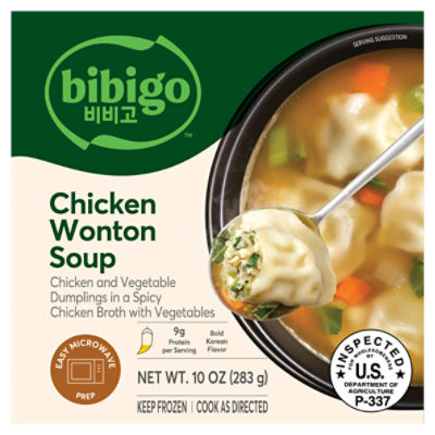 Bibigo Chicken Wonton Soup, 10 oz