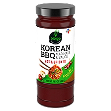 Bibigo Hot & Spicy Korean BBQ Marinade & Sauce, 16.9 oz