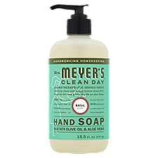 Mrs. Meyer's Clean Day Soap, Basil, 12.5 Fluid ounce