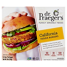 Dr. Praeger's Veggie Burgers, California, 10 Ounce