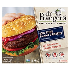 Dr. Praeger's All American Veggie Burgers, 4 oz, 2 count