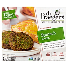 Dr. Praeger's Spinach, Cakes, 10 Ounce
