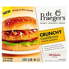 Dr. Praeger's Crunchy Cauliflower Veggie Burgers, 2.5 oz, 4 count
