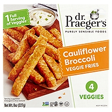 Dr. Praeger's Cauliflower Broccoli Veggie Fries, 8 oz